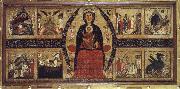 unknow artist The virgin and Child Enthroned,with Scenes of the Nativity and the Lives of the Saints oil painting